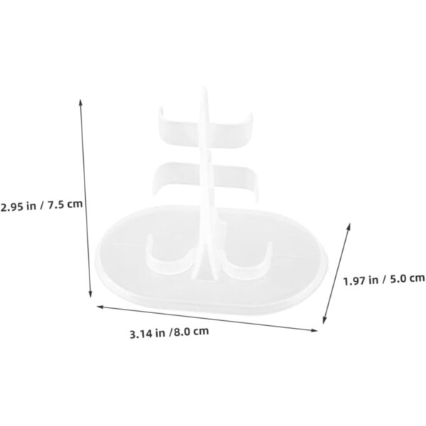 IMIKEYA Set 30 Supporti per Bambole e Figurine in Plastica Basi Compatibili e Stabili
