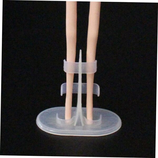 IMIKEYA Set 30 Supporti per Bambole e Figurine in Plastica Basi Compatibili e Stabili