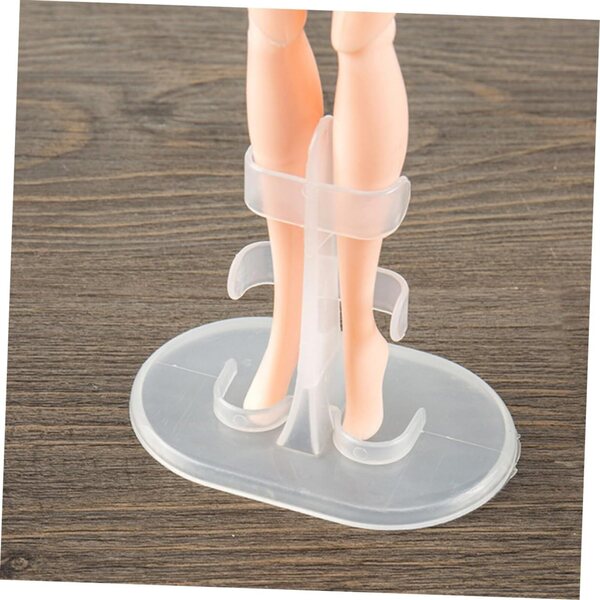IMIKEYA Set 30 Supporti per Bambole e Figurine in Plastica Basi Compatibili e Stabili