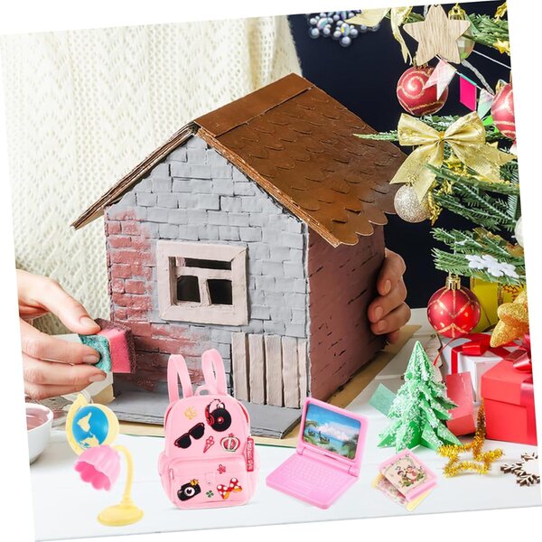 Mini-Schulbedarfsset für Gatuida-Puppen mit farbenfrohem Miniaturzubehör