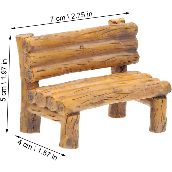 Abaodam Mini-Chaise in Resina per Casa delle Bambole, Supporto Telefono e Decorazione Miniatura