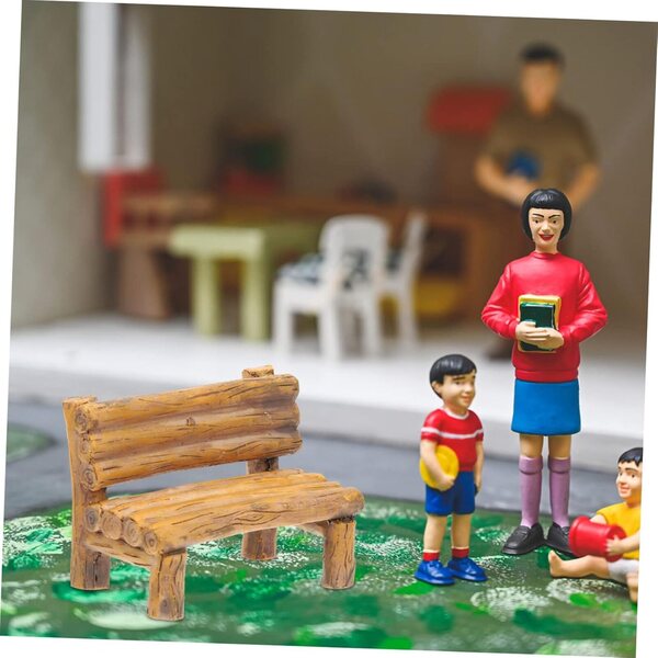 Abaodam Mini-Chaise in Resina per Casa delle Bambole, Supporto Telefono e Decorazione Miniatura