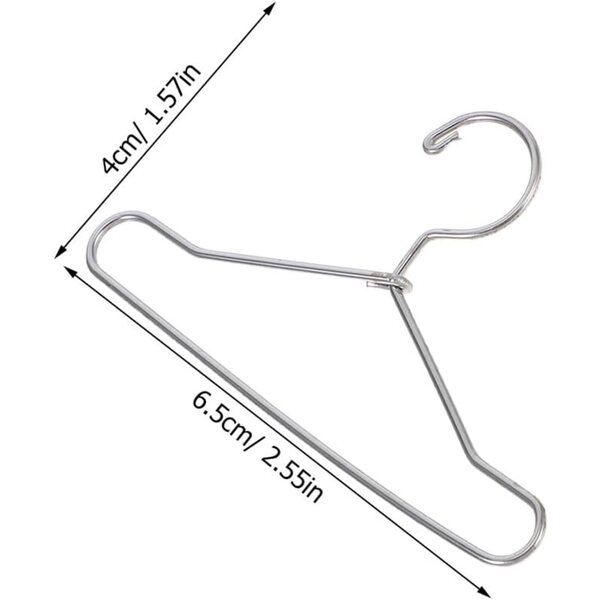 iplusmile 20 Mini Grucce Metallo Dorate e Argento per Bambole, 65 mm, Resistenti e Eleganti