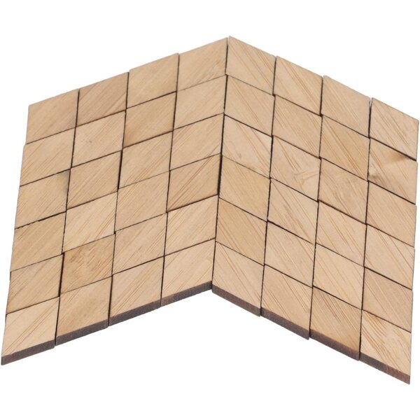 48 Mini Assi Pavimento in Legno 1:12 per Casa delle Bambole - Accessori Decorativi Fai da Te