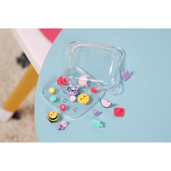 BABY born Bavaglino Pin-Play per Bambole 43 cm con Spille Decorative - Set 2 Pezzi