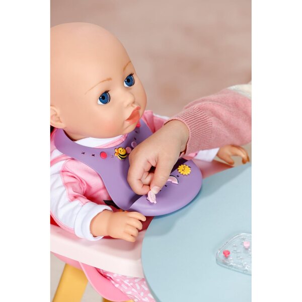 BABY born Bavaglino Pin-Play per Bambole 43 cm con Spille Decorative - Set 2 Pezzi