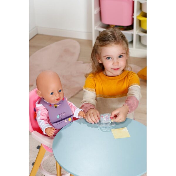 BABY born Bavaglino Pin-Play per Bambole 43 cm con Spille Decorative - Set 2 Pezzi