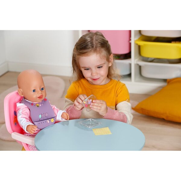 BABY born Bavaglino Pin-Play per Bambole 43 cm con Spille Decorative - Set 2 Pezzi
