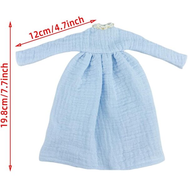Abito verde tinta unita Niannyyhouse per bambola OB24 da 28 cm - stile classico ed elegante