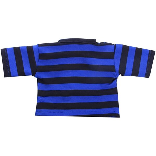 Blau gestreiftes T-Shirt für 46 cm große amerikanische Puppe – Freizeitkleidung
