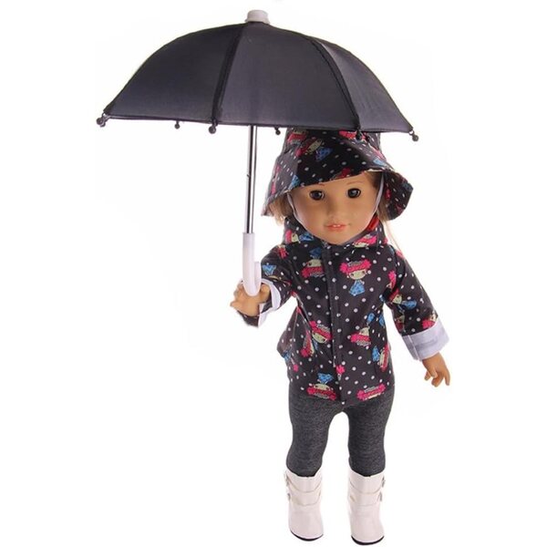 Mini-Parapluie für 45-cm-Puppen – hochwertiges Zubehör für Rollenspiele