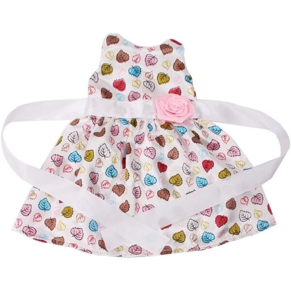 Abito Stampa Foglie per Bambola Americana 46 cm - Abbigliamento Casual