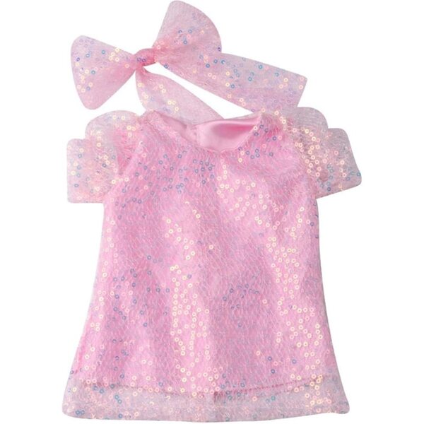 Abito con Paillettes e Fascia per Bambola Americana 46 cm - Accessorio Moda