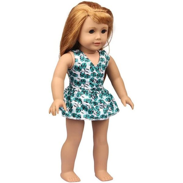 Abbigliamento Casual per Bambola Americana 46 cm - Body Stampato e Gonna Coordinata