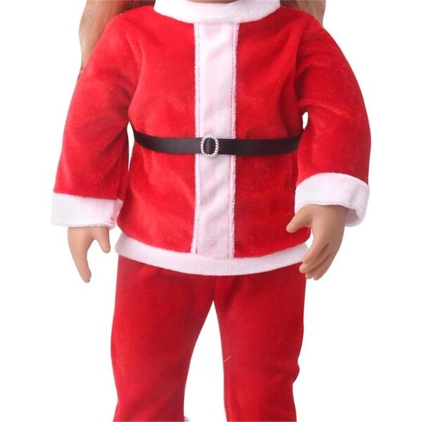 Costume di Natale per bambola americana 46 cm – completo cappello, maglia e pantaloni