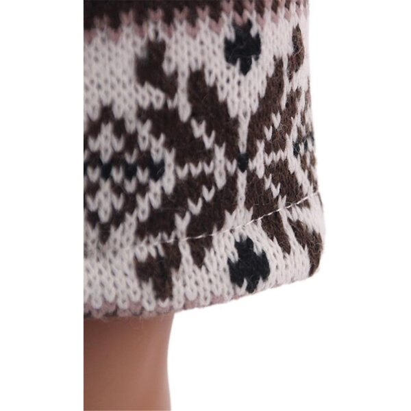 Abito e cappello in maglia per bambola da 46 cm - set completo accessori moda