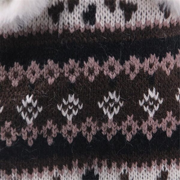 Abito e cappello in maglia per bambola da 46 cm - set completo accessori moda
