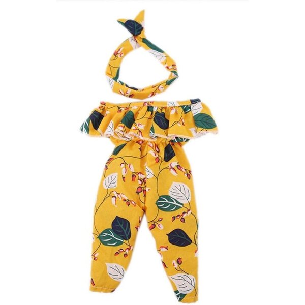 Outfit für 46 cm große amerikanische Puppe mit Zierband und Freizeitkleidung
