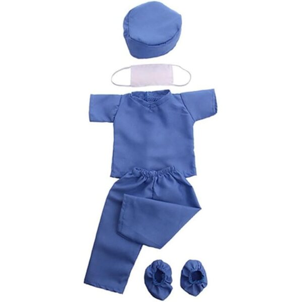 Medizinisches Outfit für 46-cm-Puppe mit Zubehör – kompletter Kittel und Maske