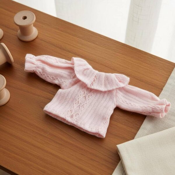 predolo Abbigliamento Miniature per Bambole 1/12 Maniche Lunghe e Corte in Pizzo