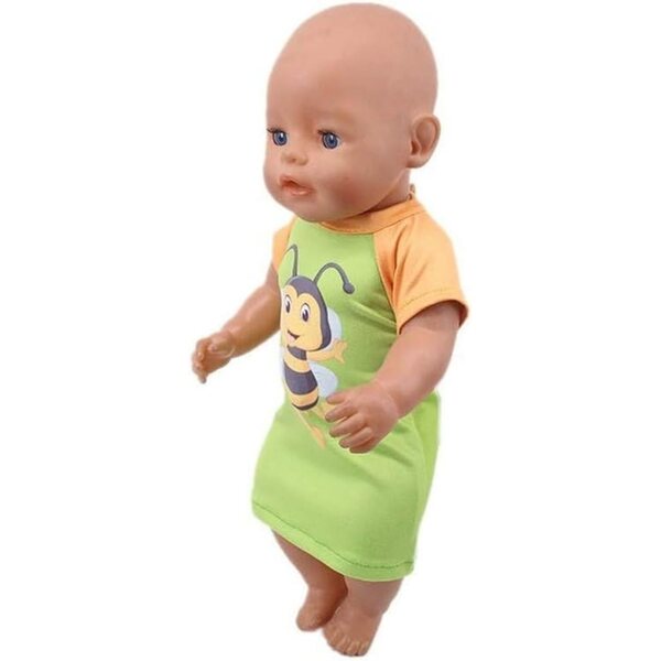 Kurzarmkleid für 46-cm-Puppe – Uteruik-Modeaccessoire-Kleid