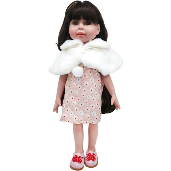 Châle in Peluche per Bambola 46 cm - Accessorio Morbido e Fashion