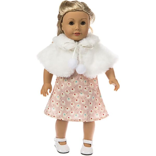 Châle in Peluche per Bambola 46 cm - Accessorio Morbido e Fashion