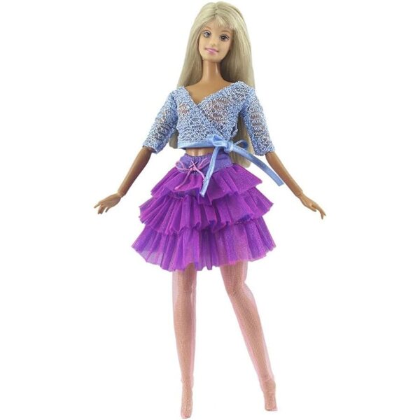 Abbigliamento per bambole 29 cm: top, gonna tutu e leggings eleganti