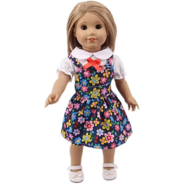 Abito a Fiori per Bambola Americana 46 cm - Vestito Moda per Bambole