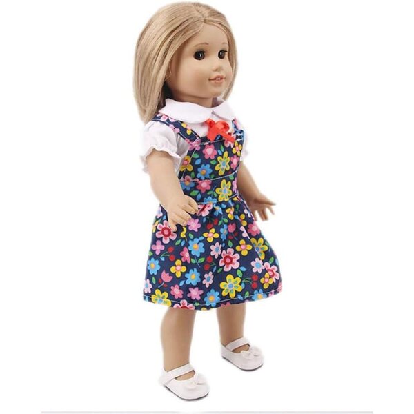 Abito a Fiori per Bambola Americana 46 cm - Vestito Moda per Bambole