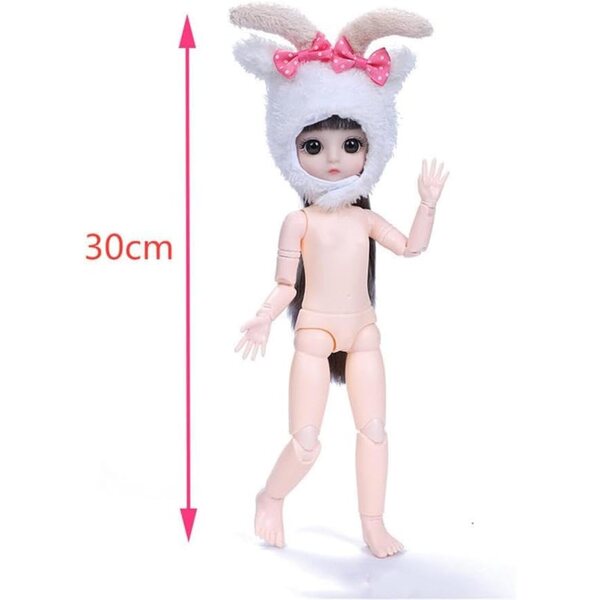 Kleid in Hühnerform für 30-cm-Puppe – Lustiges und farbenfrohes Kostüm