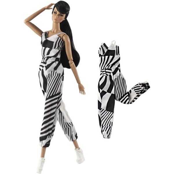 Ärmelloser Overall für 29-cm-Puppe – modisches Outfit für 11,5-Zoll-Puppen