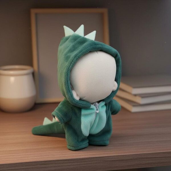 Costume Pupazzo Peluche Predolo Requin o Dinosaure per Bambole 10-12 cm