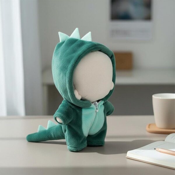 Costume Pupazzo Peluche Predolo Requin o Dinosaure per Bambole 10-12 cm