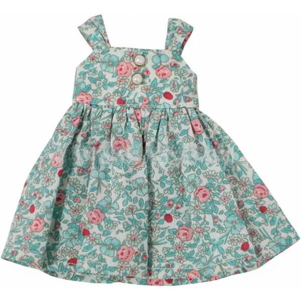 Qianly Abito a Fiori Verde per Bambola BJD 1/6 con Bottoni Decorativi Eleganti