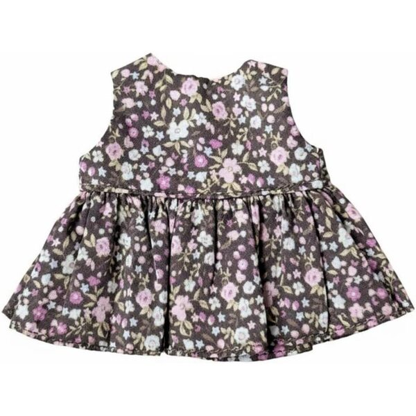 Qianly Abito Floreale Senza Maniche per Bambole 10-17 cm - Nero, Taglia 6-Point