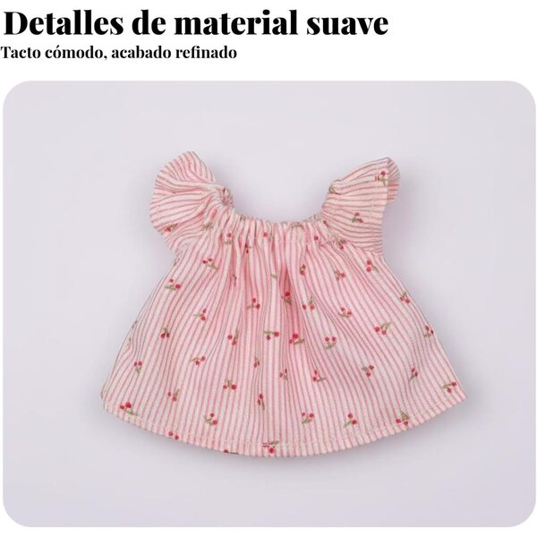 Robe per Bambola 20cm con Maniche Volantate e Taglia Elastico - Design Estivo Predolo
