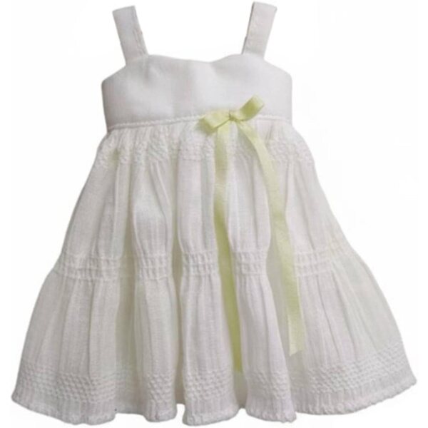 Abito estivo giallo chiaro per bambola BJD 1/6 in Tessuto Leggero e Raffinato
