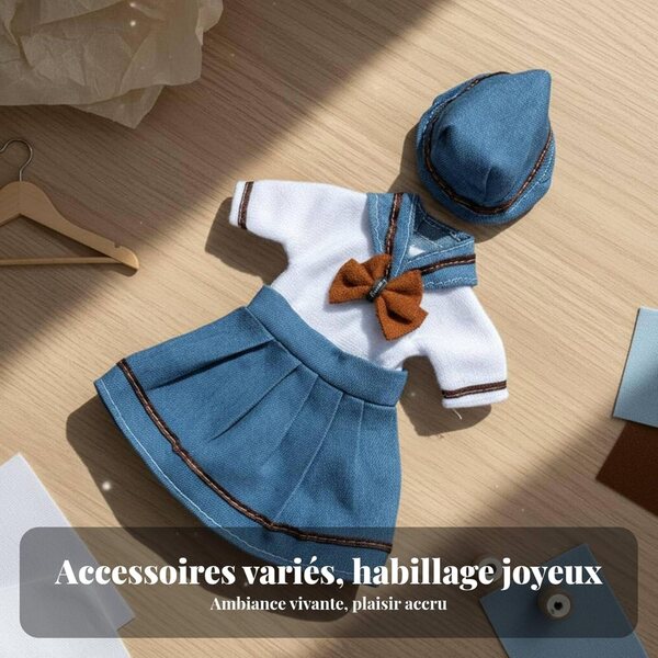 predolo Robe Lolita per Bambole 30 cm con Finiture in Pizzo – Vari Design Eleganti