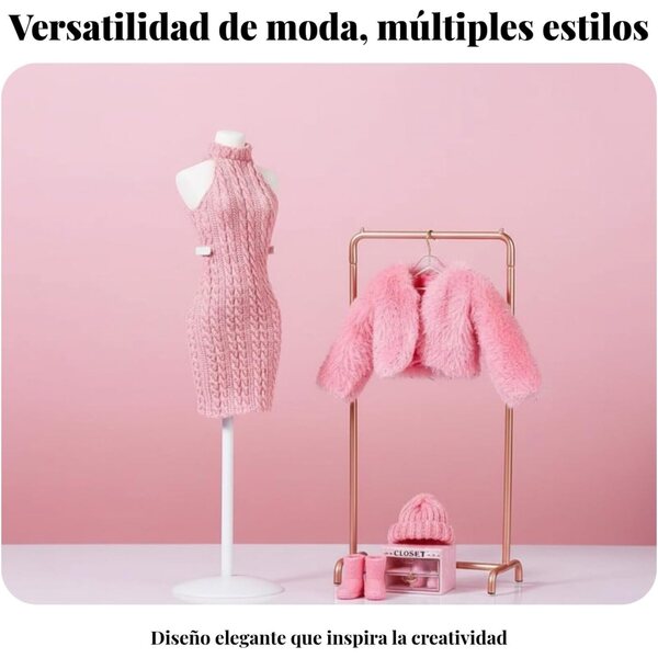 Predolo Set Abiti Invernali per Bambola 30 cm - Abito e Giacca Chic Lavanda