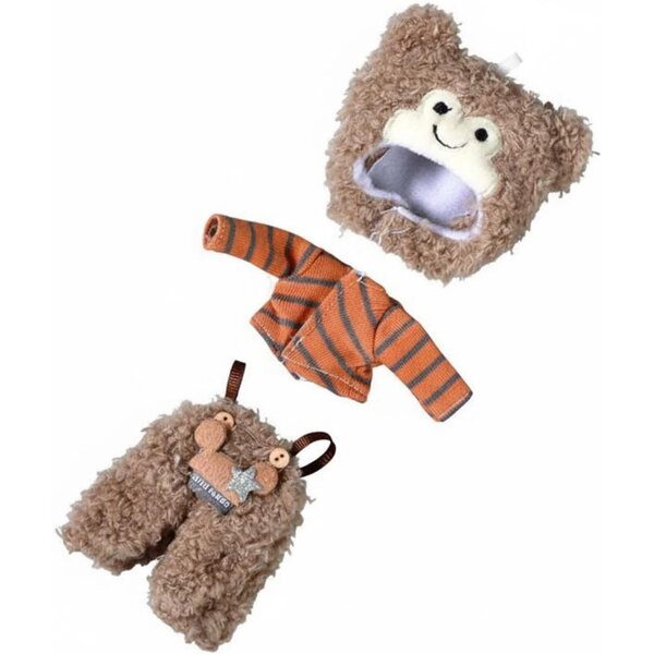 Komplettes Set handgefertigter Kleidung für OB11 BJD 1/12 Puppen – austauschbare Kostüme