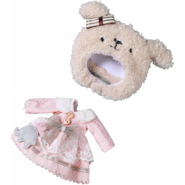 Kleidungsset für OB11 BJD 1/12 Puppen mit abnehmbarer Mütze und handgefertigter Kleidung