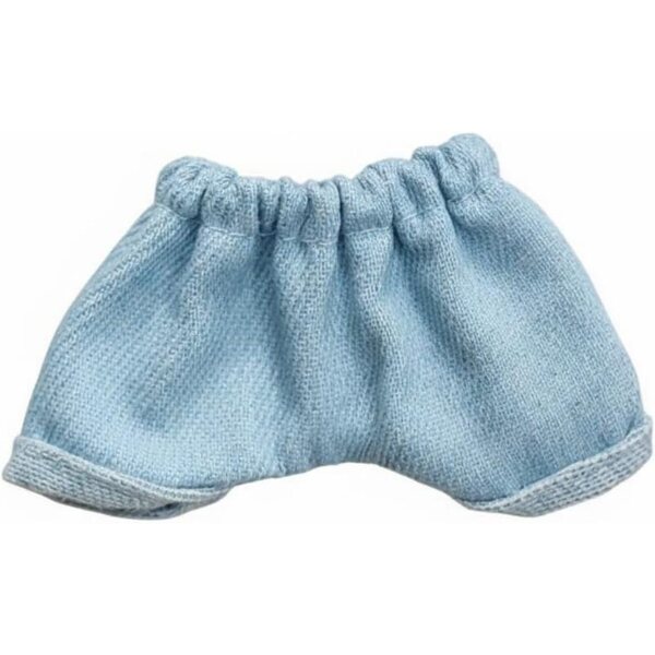 Predolo Tenuta Miniature per Bambole 14 cm - Short Blu con Cuciture Arancioni