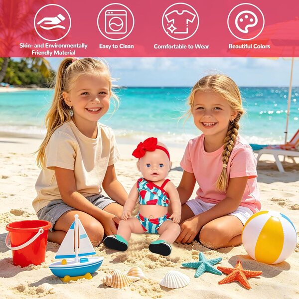Costume da bagno estivo per bambola - abbigliamento accessorio Xerteam