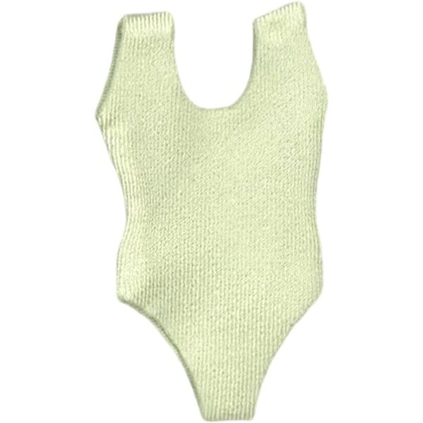 Oshhni Costume Mini Maillot da Bagno Elastico per Figurine 1/12 - Verde Chiaro