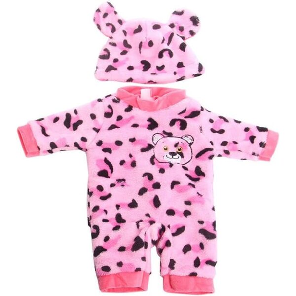 Combinaison Pyjama 46 cm con Cappello Motivi Frutta e Animali per Bambole
