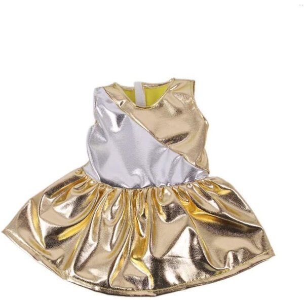 Buntes Kleid für 46-cm-Puppe - Elegantes Kleid für amerikanische Puppen