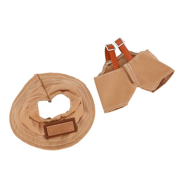 Abito Marrone per Bambole 17 cm - Set Tessuto di Alta Qualità JTLB