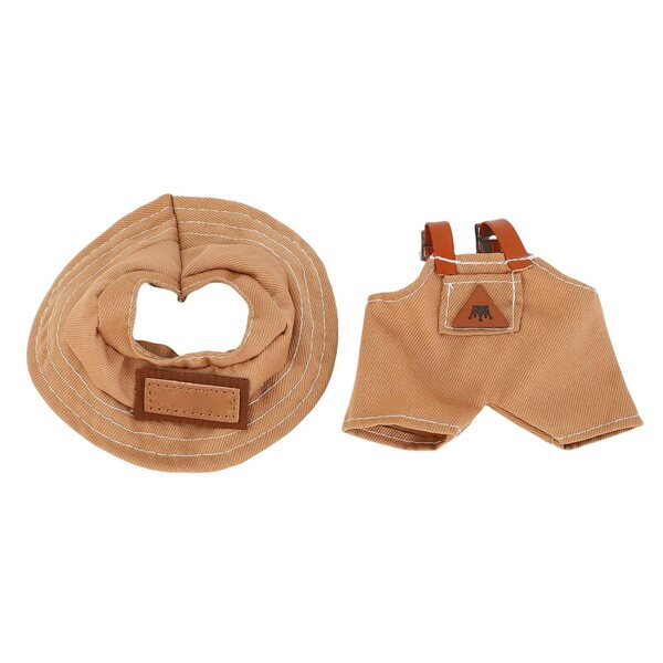 Abito Marrone per Bambole 17 cm - Set Tessuto di Alta Qualità JTLB
