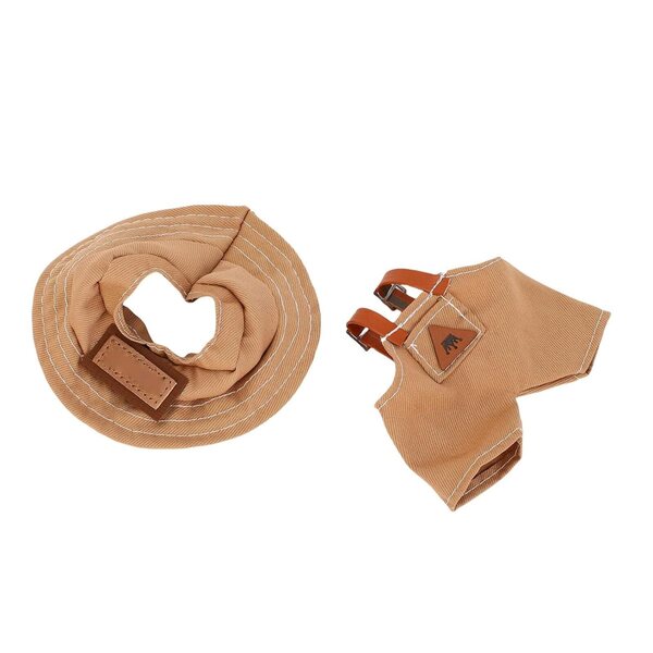 Abito Marrone per Bambole 17 cm - Set Tessuto di Alta Qualità JTLB